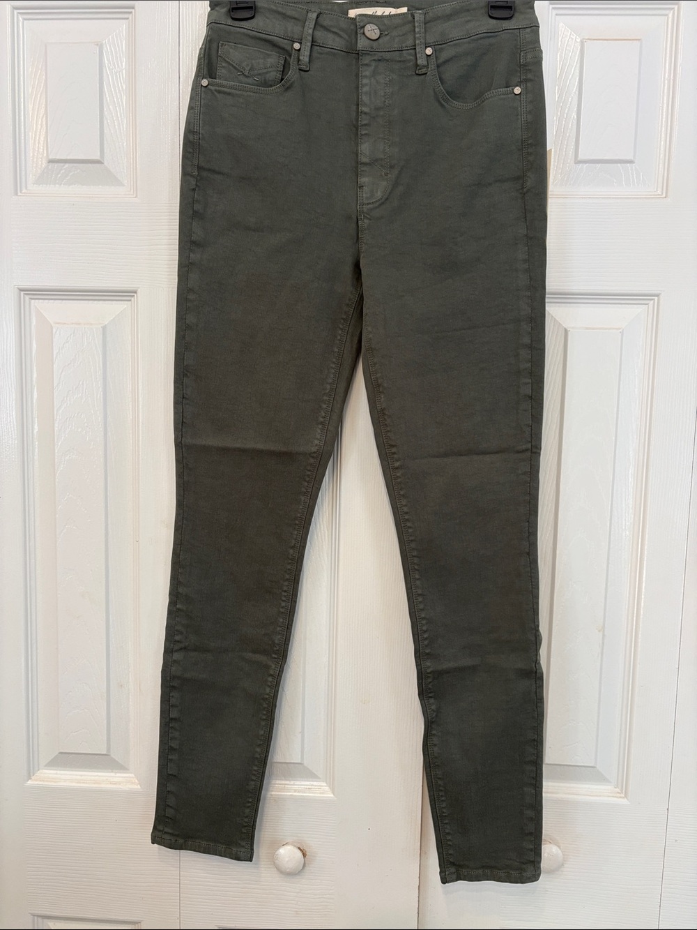 Women's Skinny Jeans in Dark Olive - Stretch Skinny Fit 826